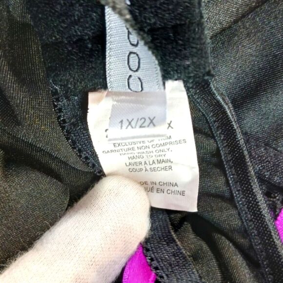 Y2K Coquette Glam Sexy Lace Ruched Mini Dress in purple and black! 1X-2X - Picture 6 of 15